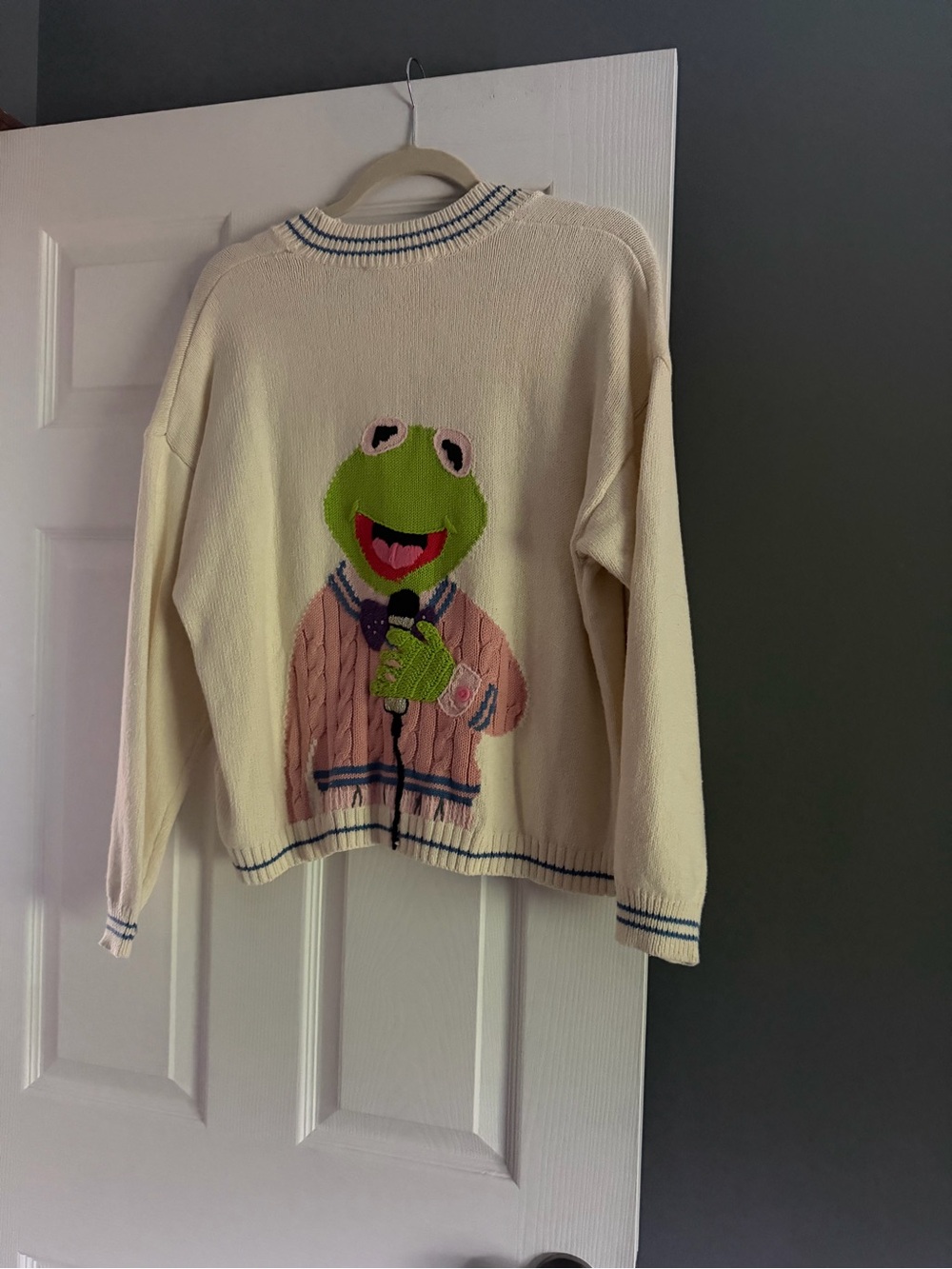 Zara limited edition Disney collab Kermit the frog cardigan